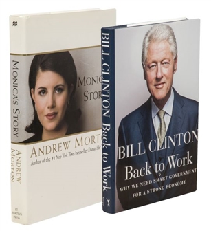 Bill Clinton and Monica Lewinsky Pair of Signed Autobiographies
